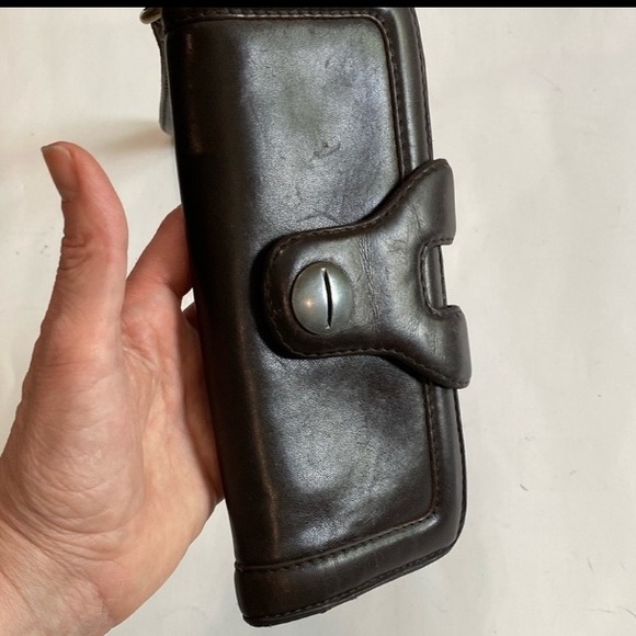 Gerard Darel Dark Brown Leather Wristlet - Picture 11 of 15